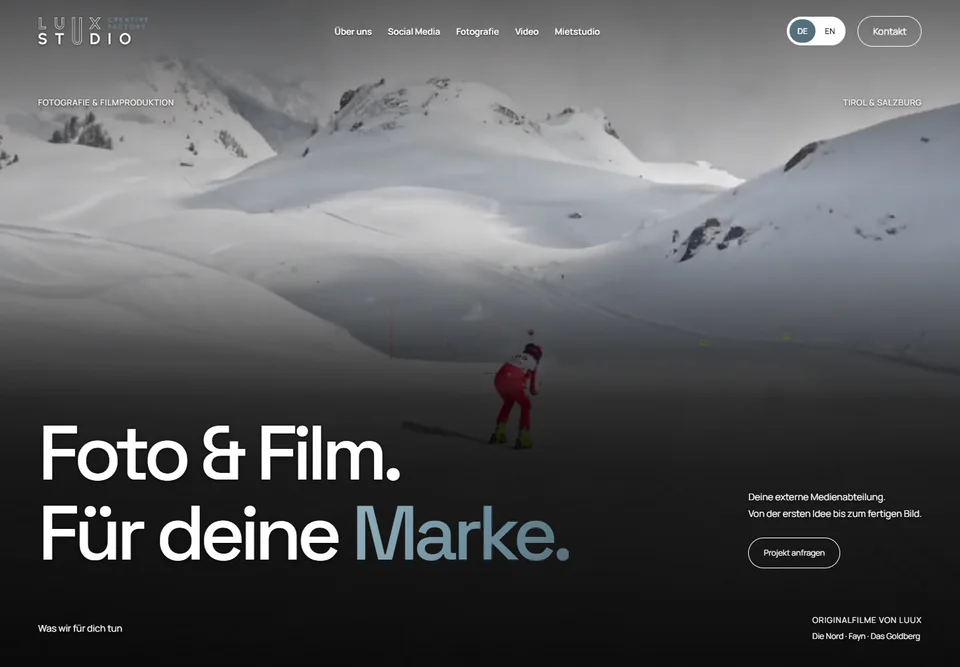 Website von LUUX STUDIO
