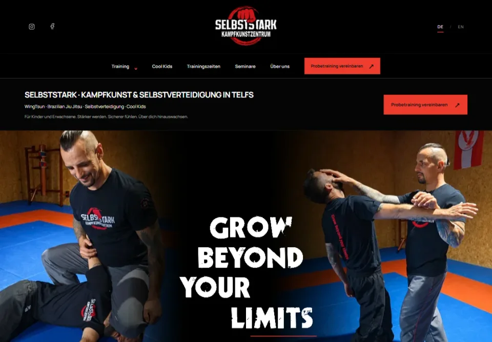 Startseite von Selbststark